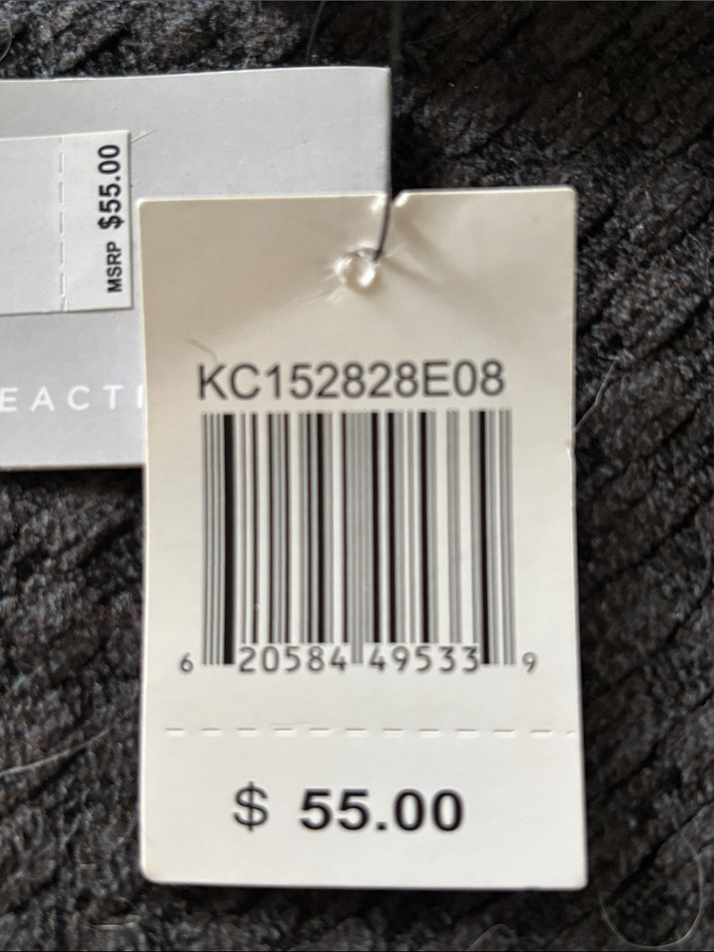 Kenneth Cole Reaction Glossy Black Embossed Zip Wallet - Picture 9 of 9